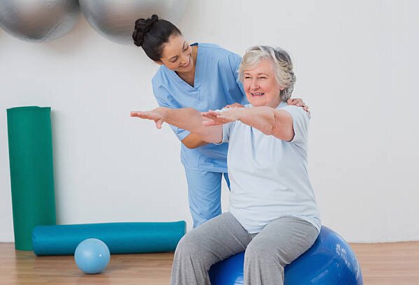 Female Physiotherapist at Home